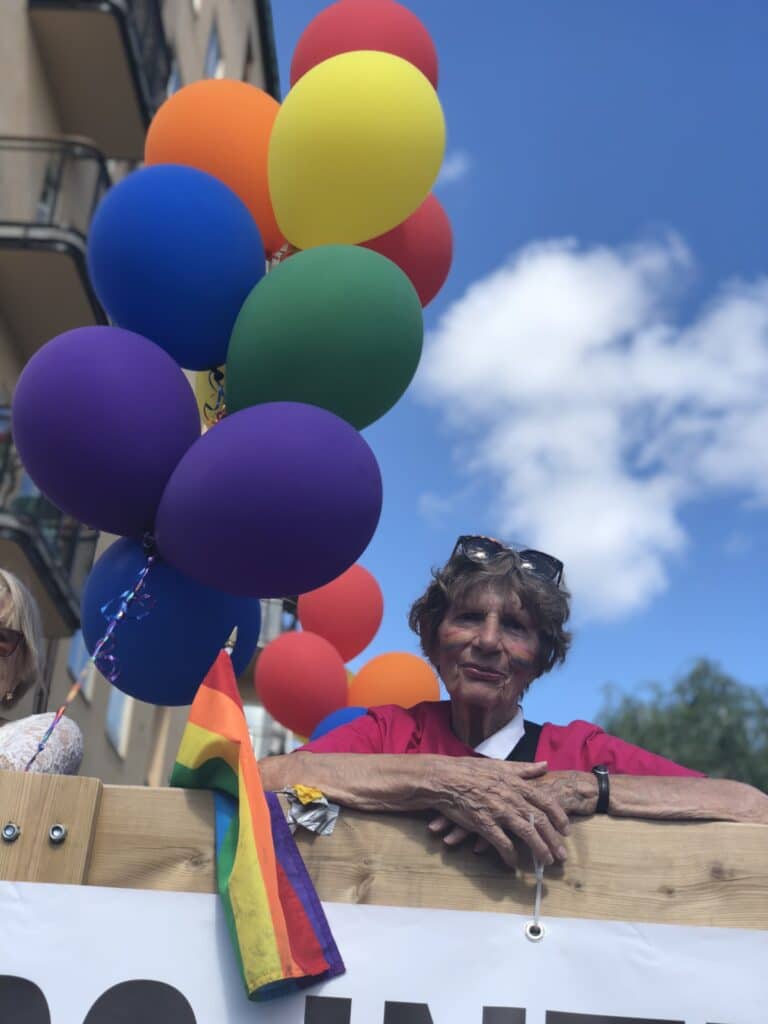 Bild på Kerttu på Pride 2018